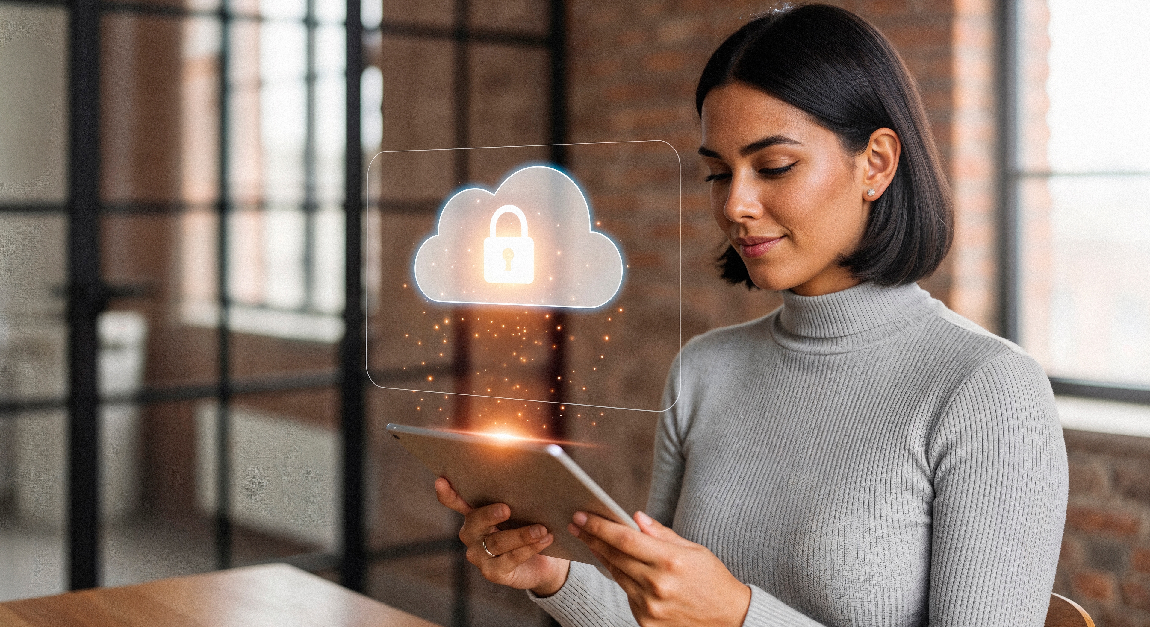 Cloud Security Data Protection Concept