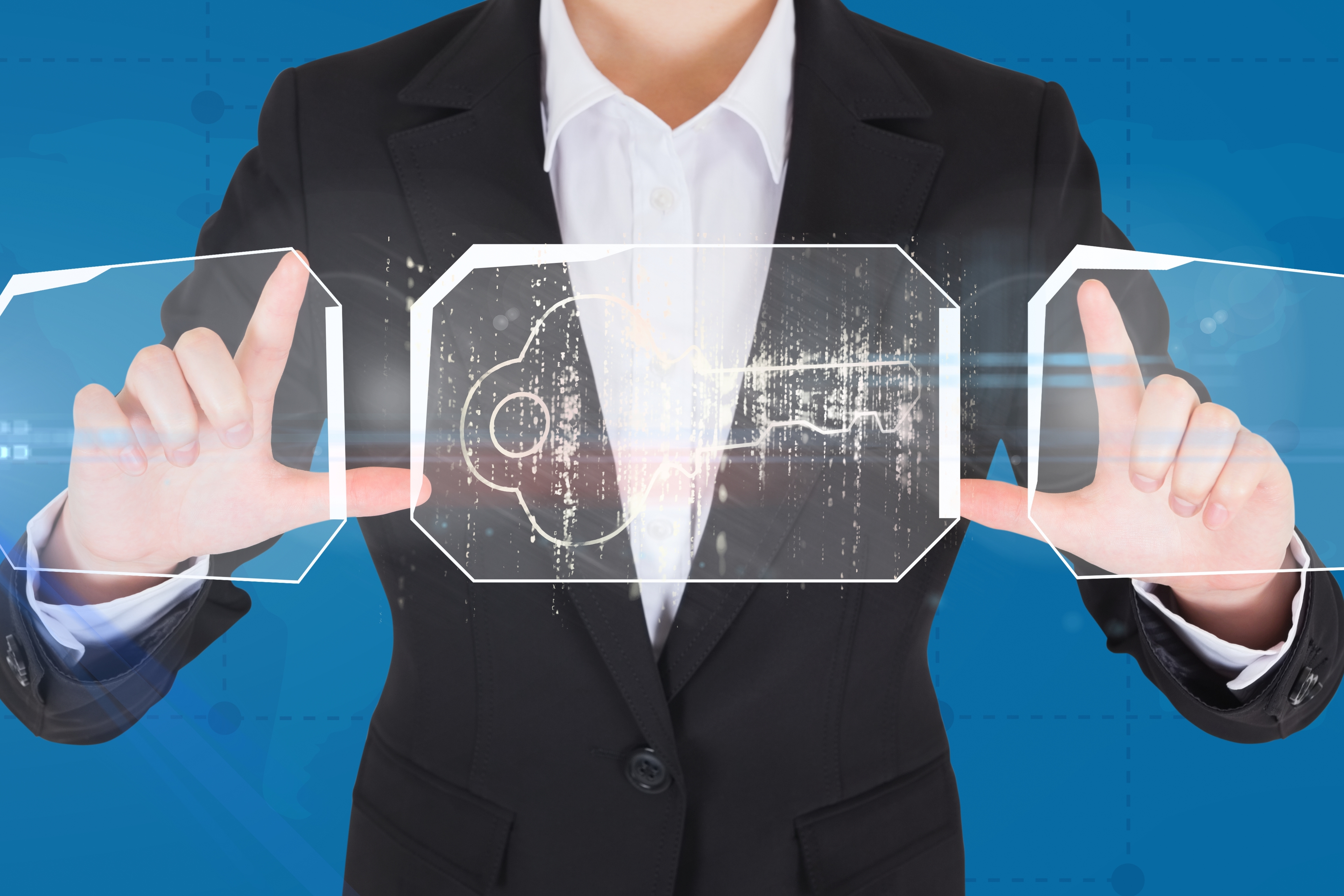 Person Using Futuristic Technology (1)