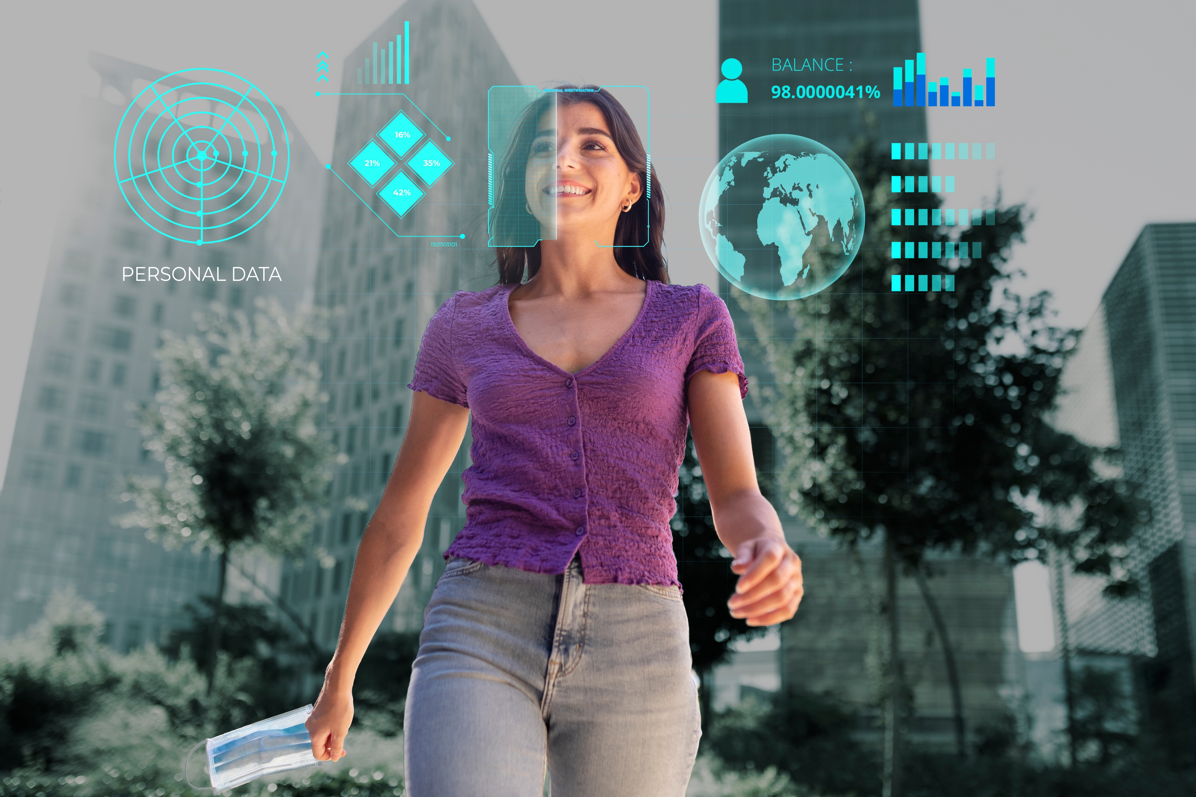 Face Recognition Personal Identification Collage