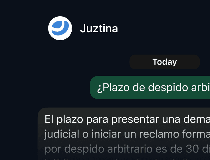 Juztina en WhatsApp
