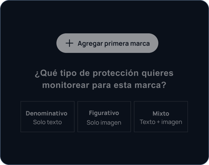 Agregar marca y tipo de protección