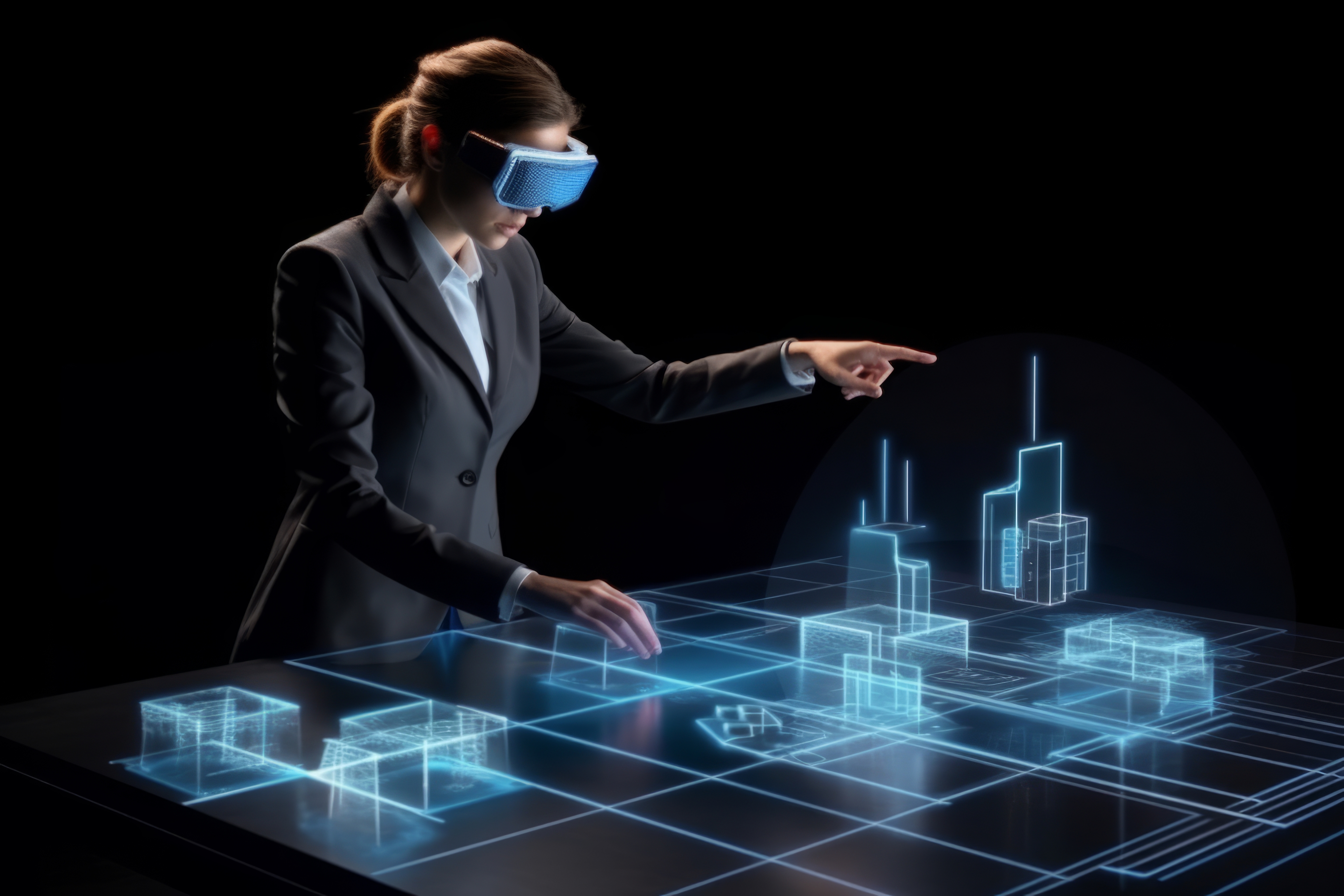 Person Using Ar Technology Their Daily Occupation